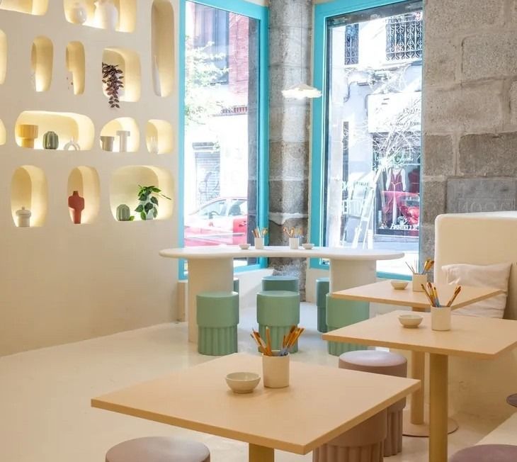café y pintura