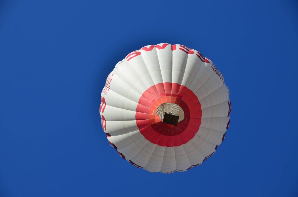 Viaje en globo plan con niños