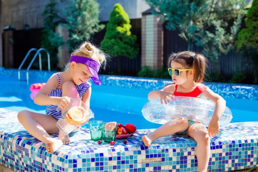 cumpleaños piscina en casa