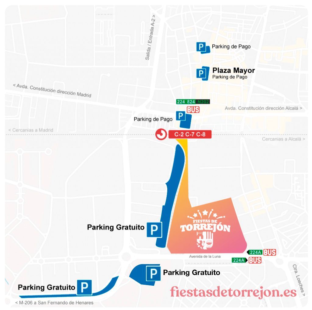 parking fiestas torrejon