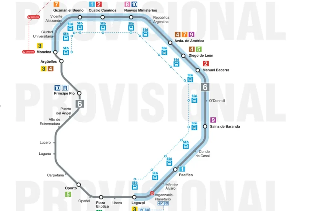fase 2 obras línea 6 Metro Madrid