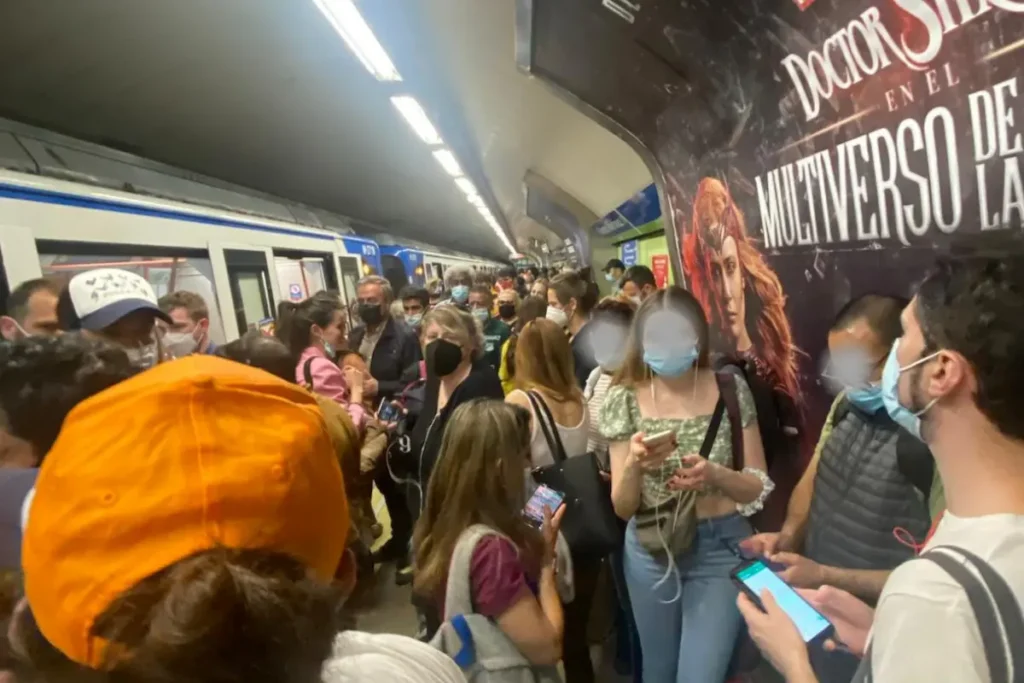empujadores metro Madrid
