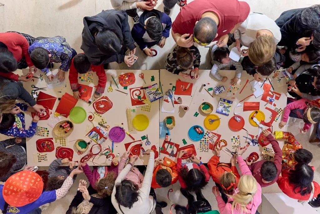 actividades creativas del Año Nuevo Chino en Usera