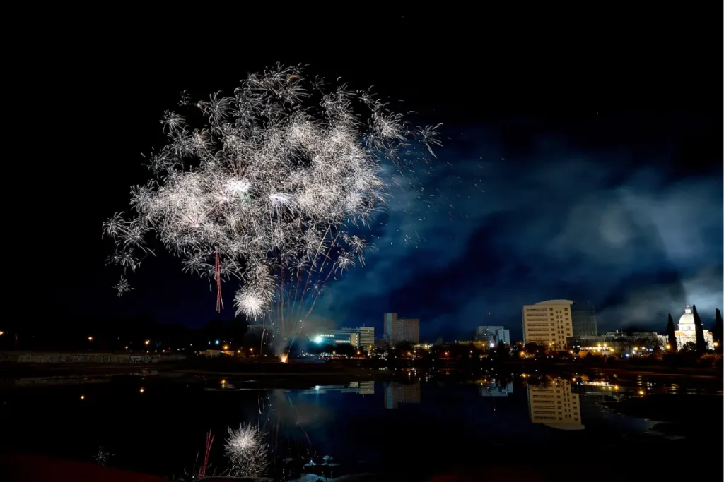 fuegos artificiales Año Nuevo Chino en Usera