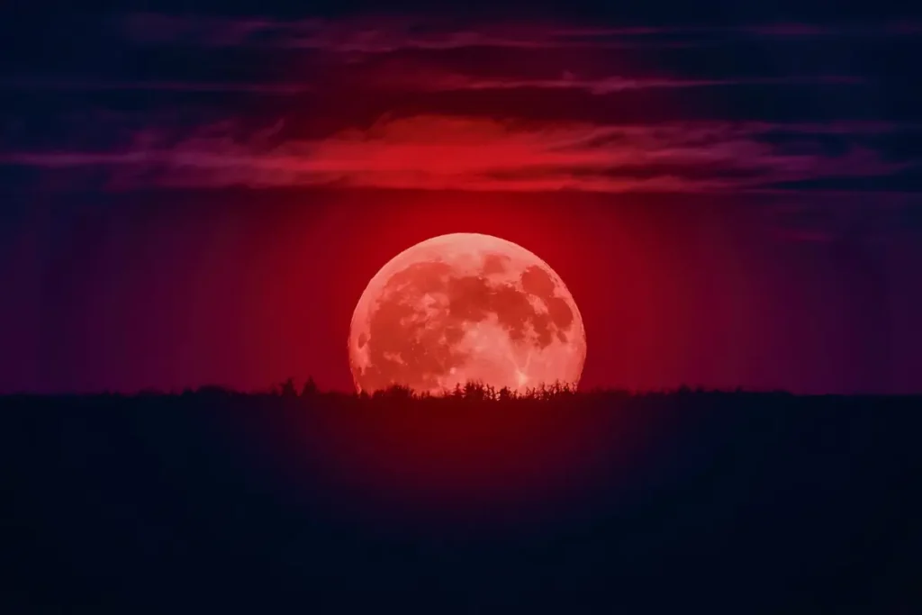 luna de sangre del 3 de marzo