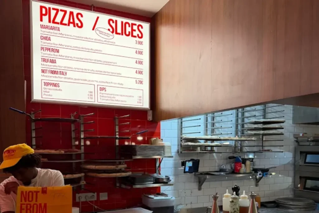 Not from italy pizzeria en Madrid