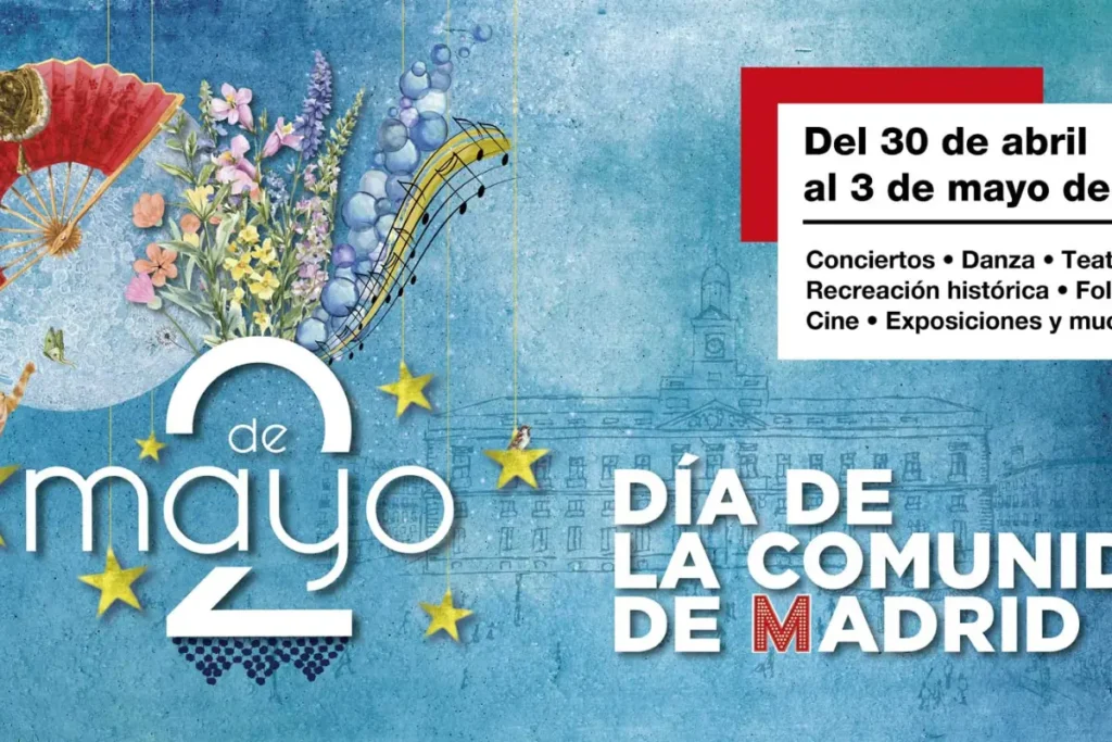 cartel Fiestas del 2 de mayo en Madrid 2026