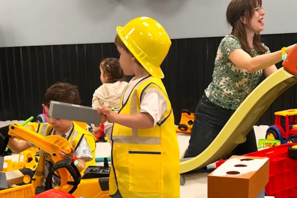 espacio de juego con arena en Madrid
