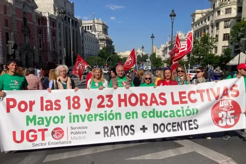 huelga de profesores Madrid